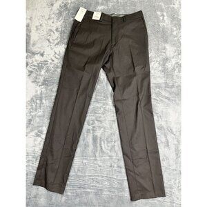 Reaction Kenneth Cole Slim Fit Flex Waistband Dress Pants 32W 32L Black